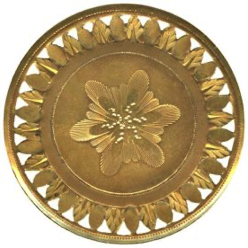 10-9 Copper - 18th Century - Gilt plated, pierced